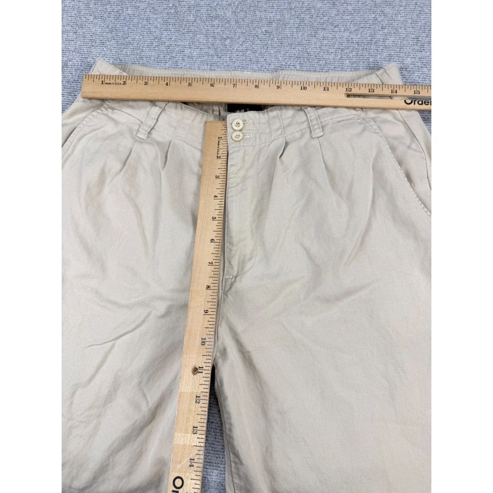 Quince Drapey Twill Pleated Trouser Oatmilk Beige Wide Leg Pants 8